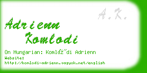 adrienn komlodi business card